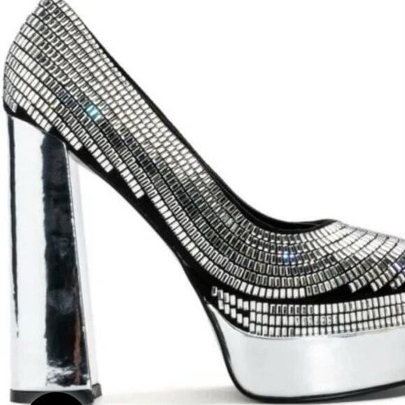 NWOT Disco Ball platforms by Azalea Wang 10 Fabulous heels - Picture 2 of 8
